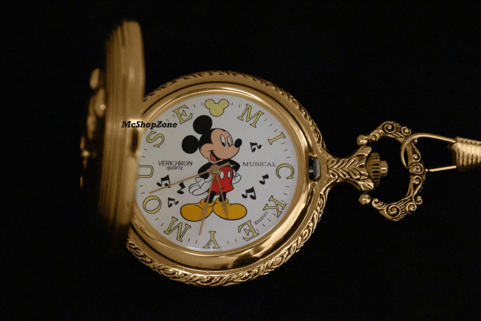 NEW Disney Mickey Mouse Musical Melody Pocket Watch
