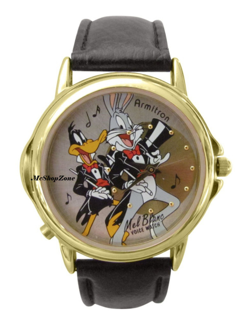 Armitron Bugs Bunny & Daffy Duck Mel Blanc Singing Show Time Watch