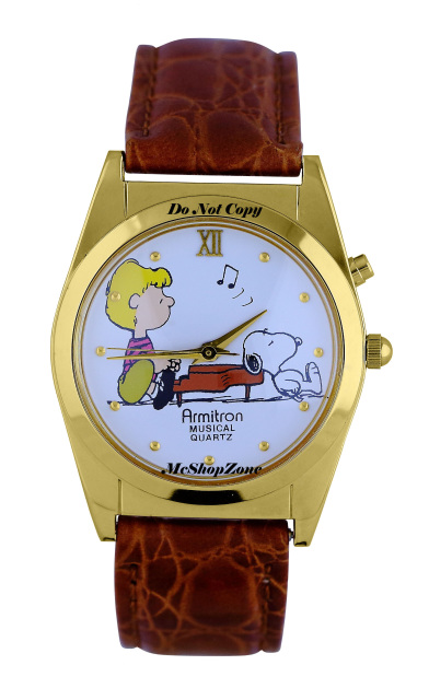 NEW Armitron Peanuts Snoopy & Schroeder Musical Melody Watch Retired