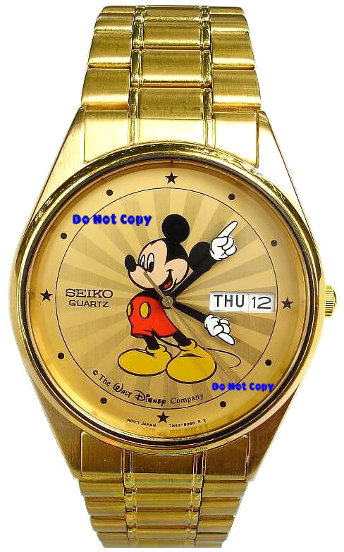 NEW Men's Disney Mickey Mouse SEIKO Starburst Date Day Watch